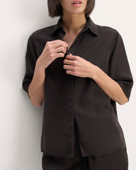 The Short-Sleeve Shirt in Butterlite | Black