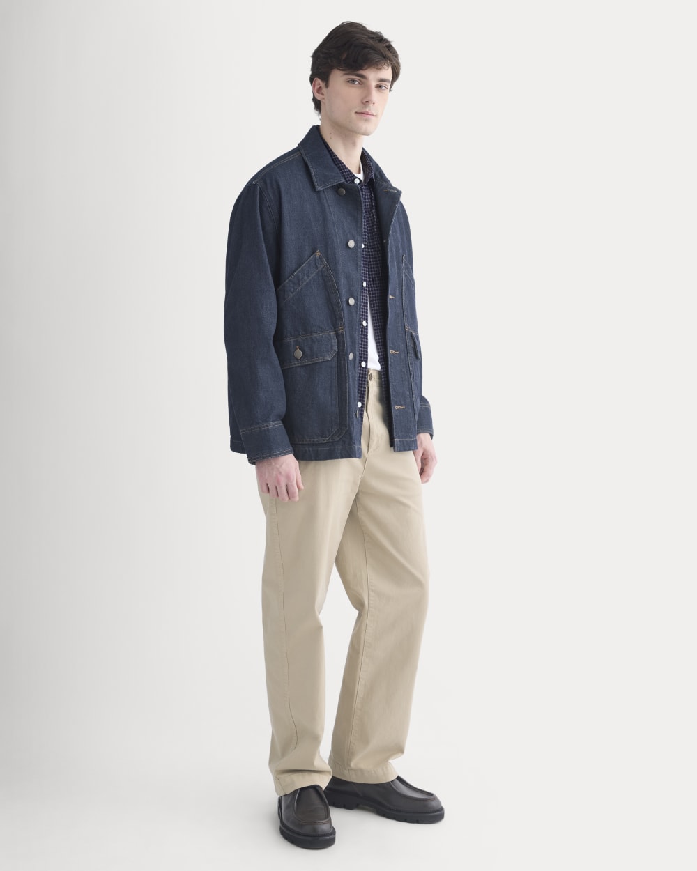 Relaxed Denim Barn Jacket | Dark Rinse