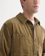 Wide Wale Corduroy Shirt | Aged Brass