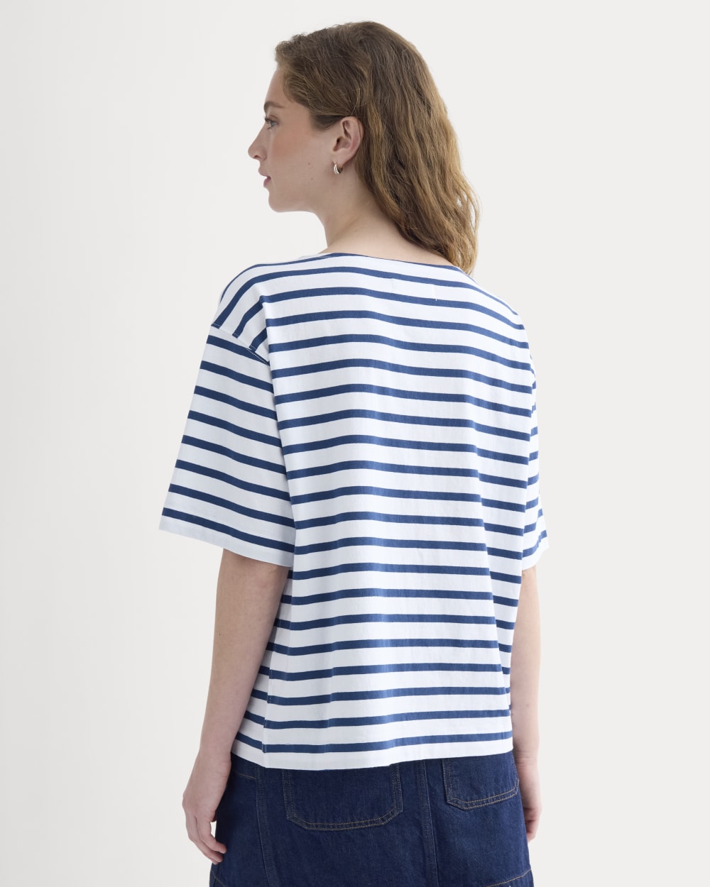 Mariner Tee | White/Estate Blue