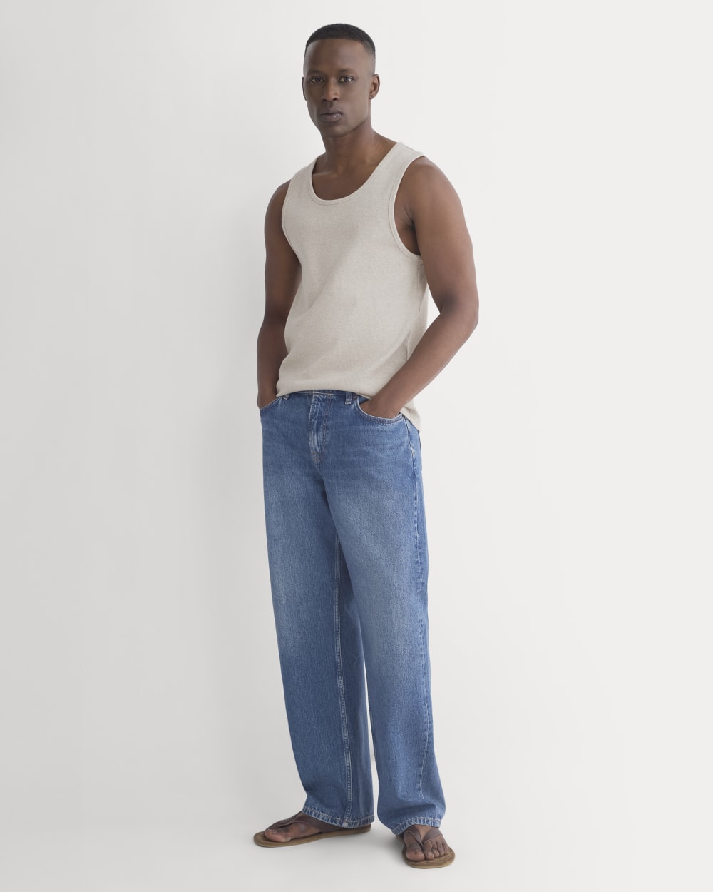 Vintage Rib Tank | Heathered Oatmeal