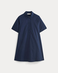 Popover Mini Shirtrdress in Ultrasoft Cotton | Navy