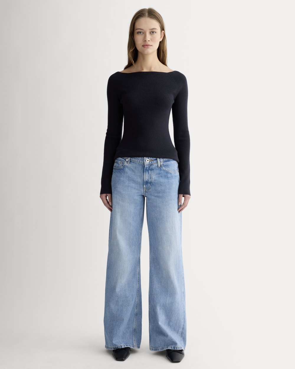 The Knit Boatneck Top | Navy