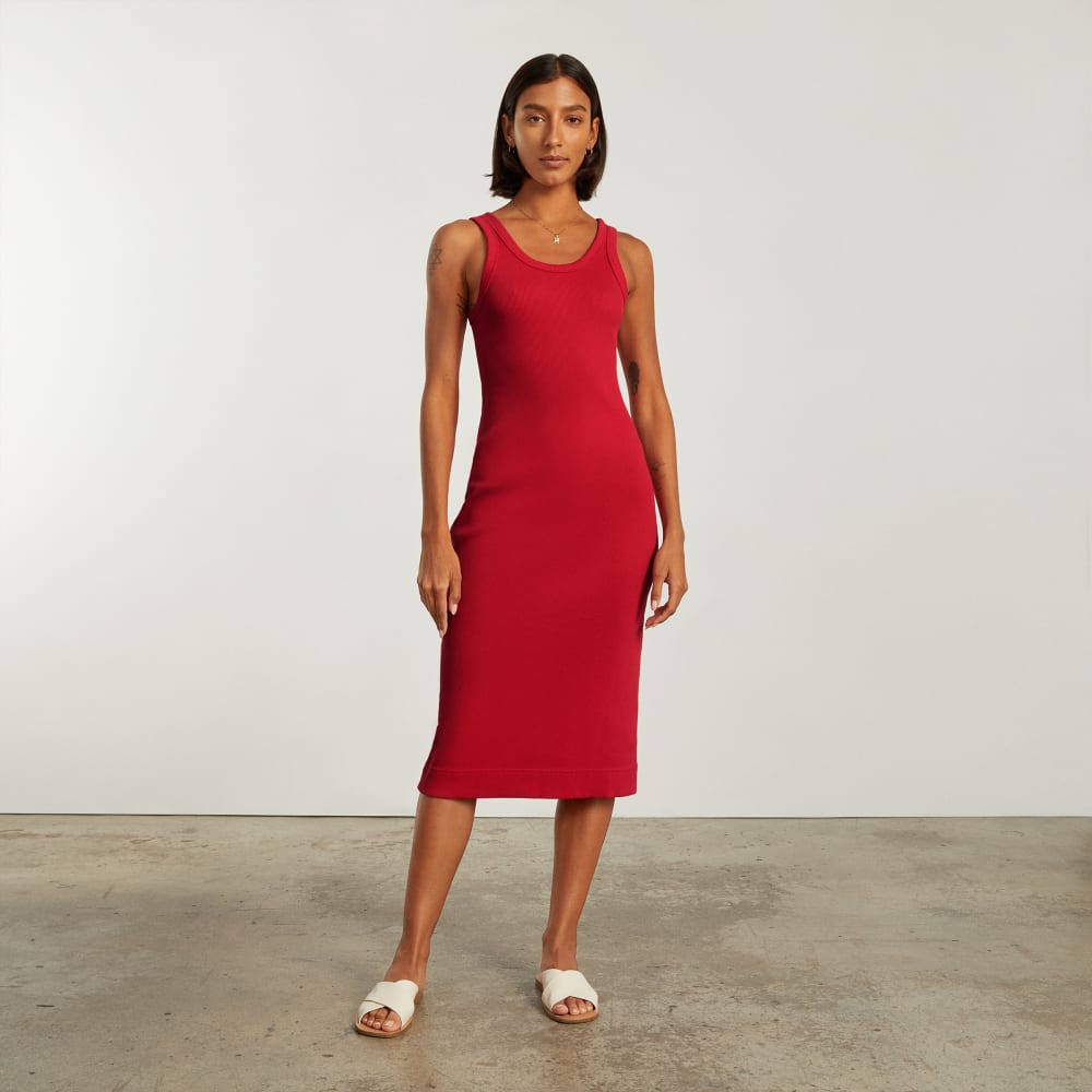 The '90s Rib Dress | Goji Berry