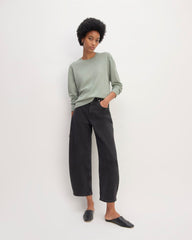 The Classic Crew in Cashmere | Light Sage Green