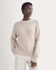 Oversized Cocoon Crew in Elevated Cotton | Peyote