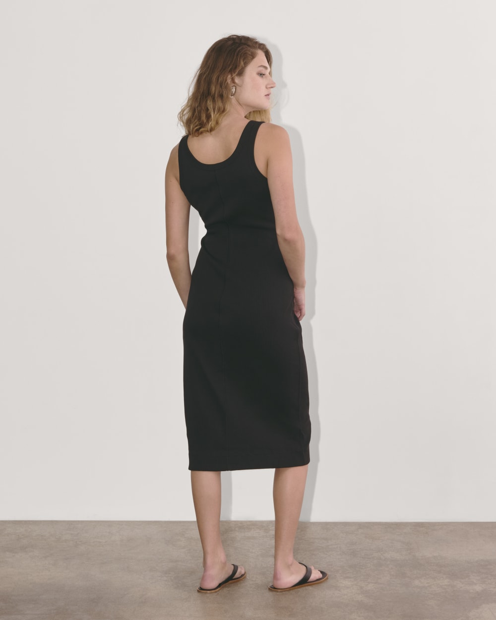 The '90s Rib Dress | Black