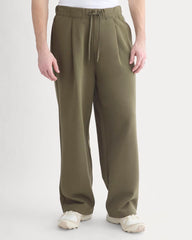 Luxe Fleece Pleated Sweatpant | Olive Night