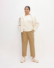 The Wool Flannel Pull-On Pant | Tiger's Eye