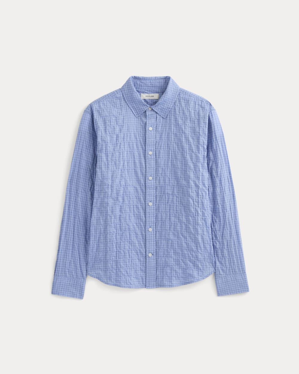 Textured Voile Button-Up Shirt | Open Air Plaid