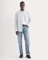 The Slim Oxford Shirt | Bone/Navy | Standard