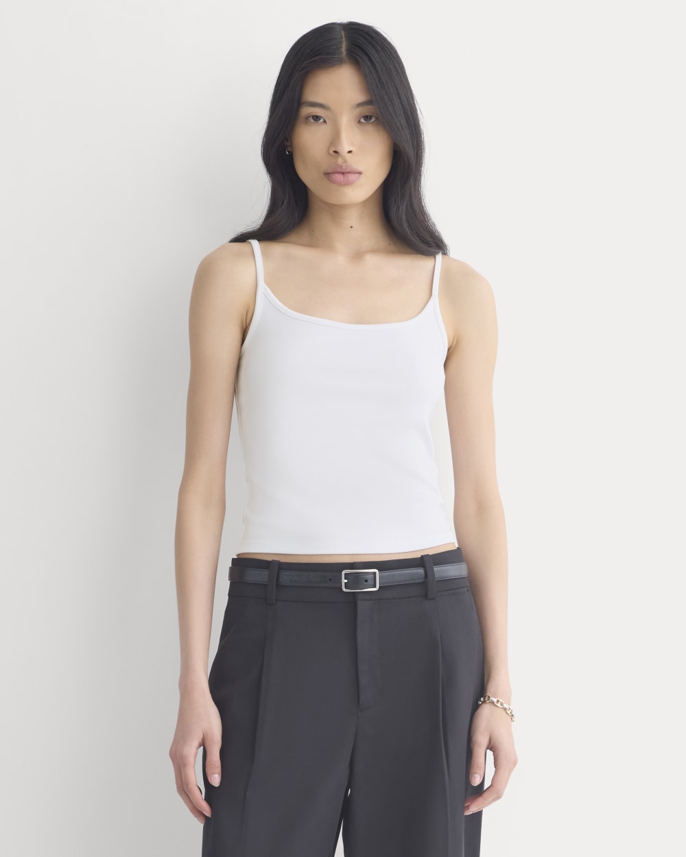 Scoopneck Cami | White