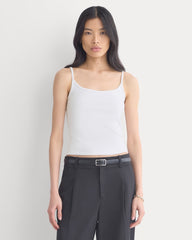Scoopneck Cami | White