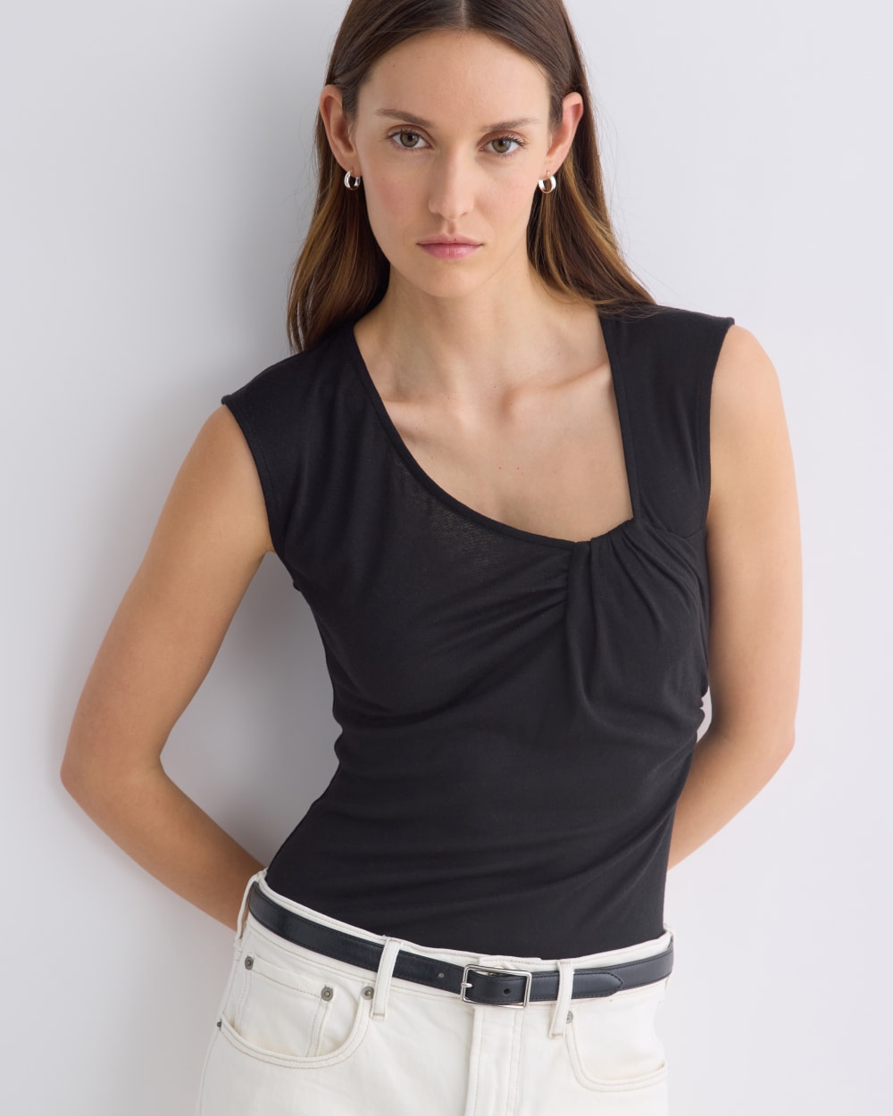 Asymmetrical Top in Butterluxe | Black