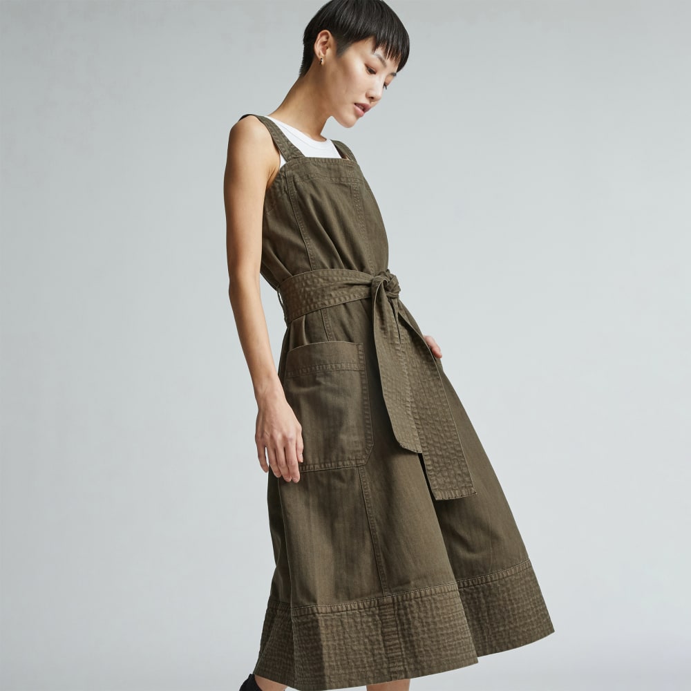 The Organic Cotton Herringbone Dress | Beech