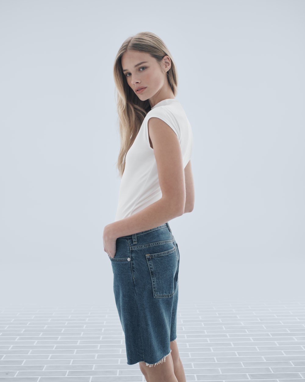 The OG Baggy Jean Short | Medium Blue