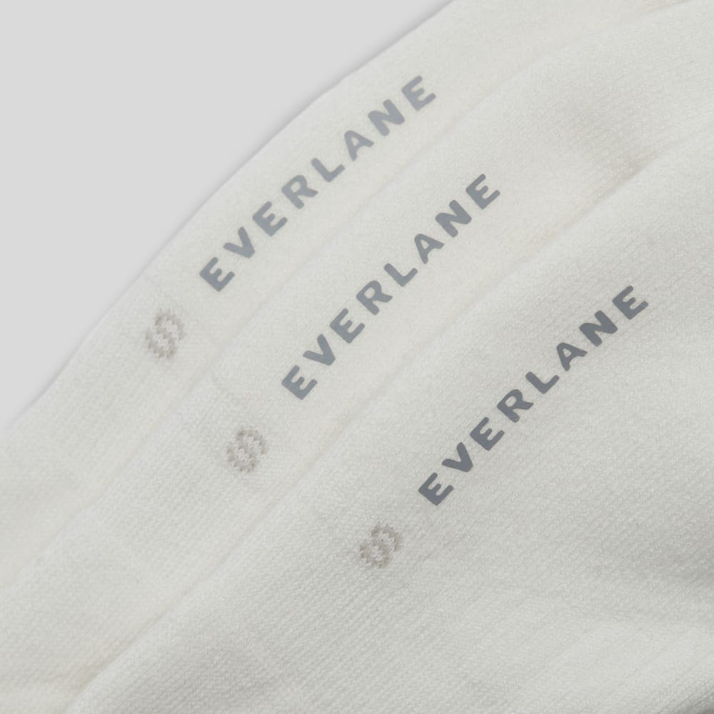 The Organic Cotton No-Show Sock 3-Pack | White