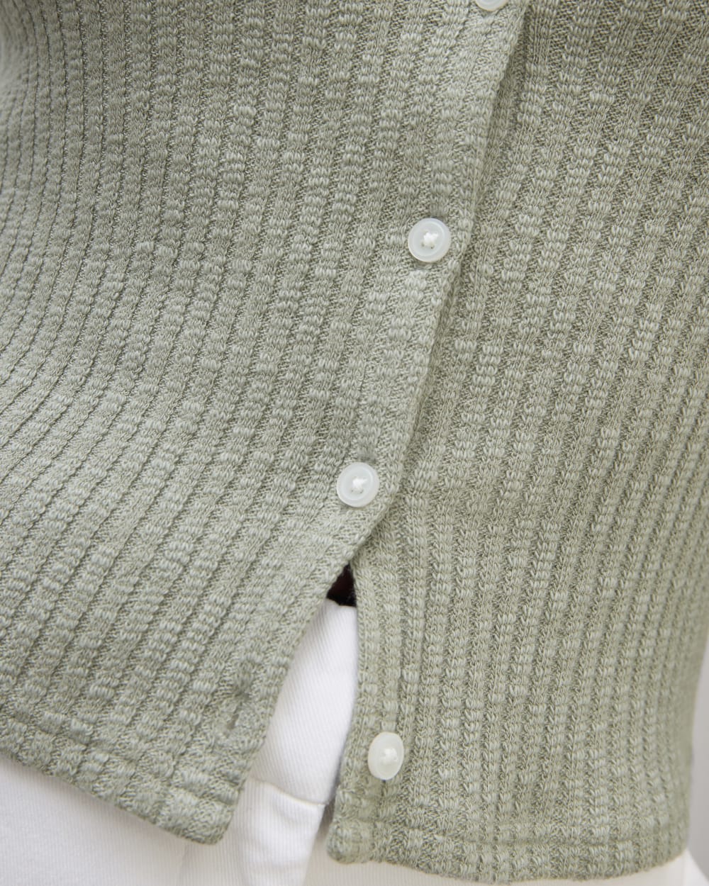 The Cozy Rib Cardigan | Sage Green