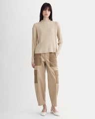 The Cozy Rib Funnel-Neck | Cornstalk / Bone Twist