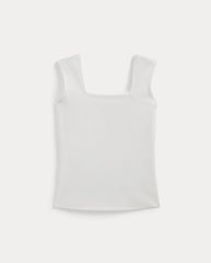 The Form Square-Neck Tank | White