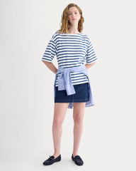 Mariner Tee | White/Estate Blue