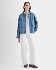 Cropped Denim Jacket | Medium Indigo