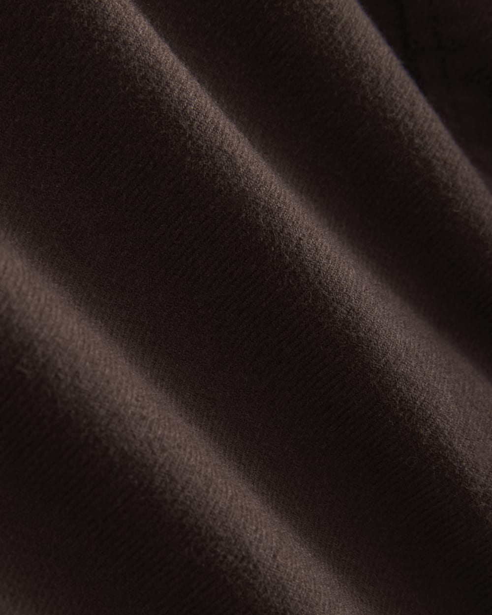 Brushed Flannel Shirt | Dark Chocolate