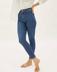 The Way-High® Clean Front Skinny Jean  | Vintage Blue | 28.5” Inseam