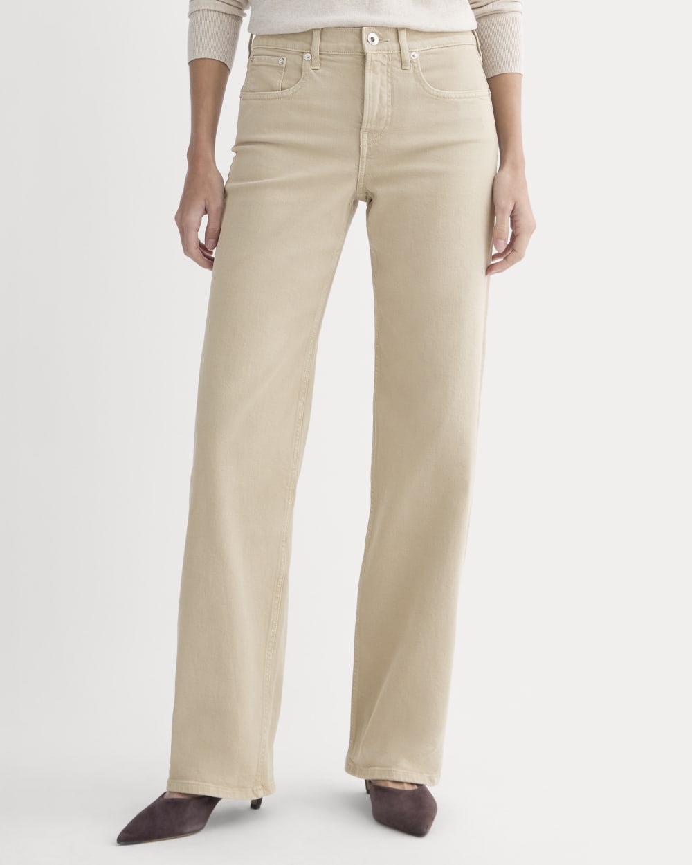 The Column Jean | Garment-Dyed Tan | 33" Inseam
