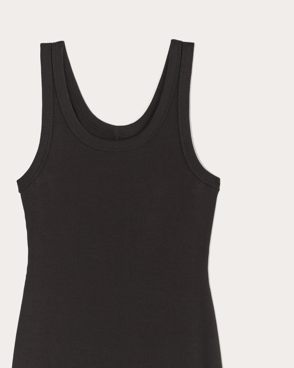 The '90s Rib Dress | Black