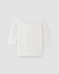 The Form Off-Shoulder Top | White