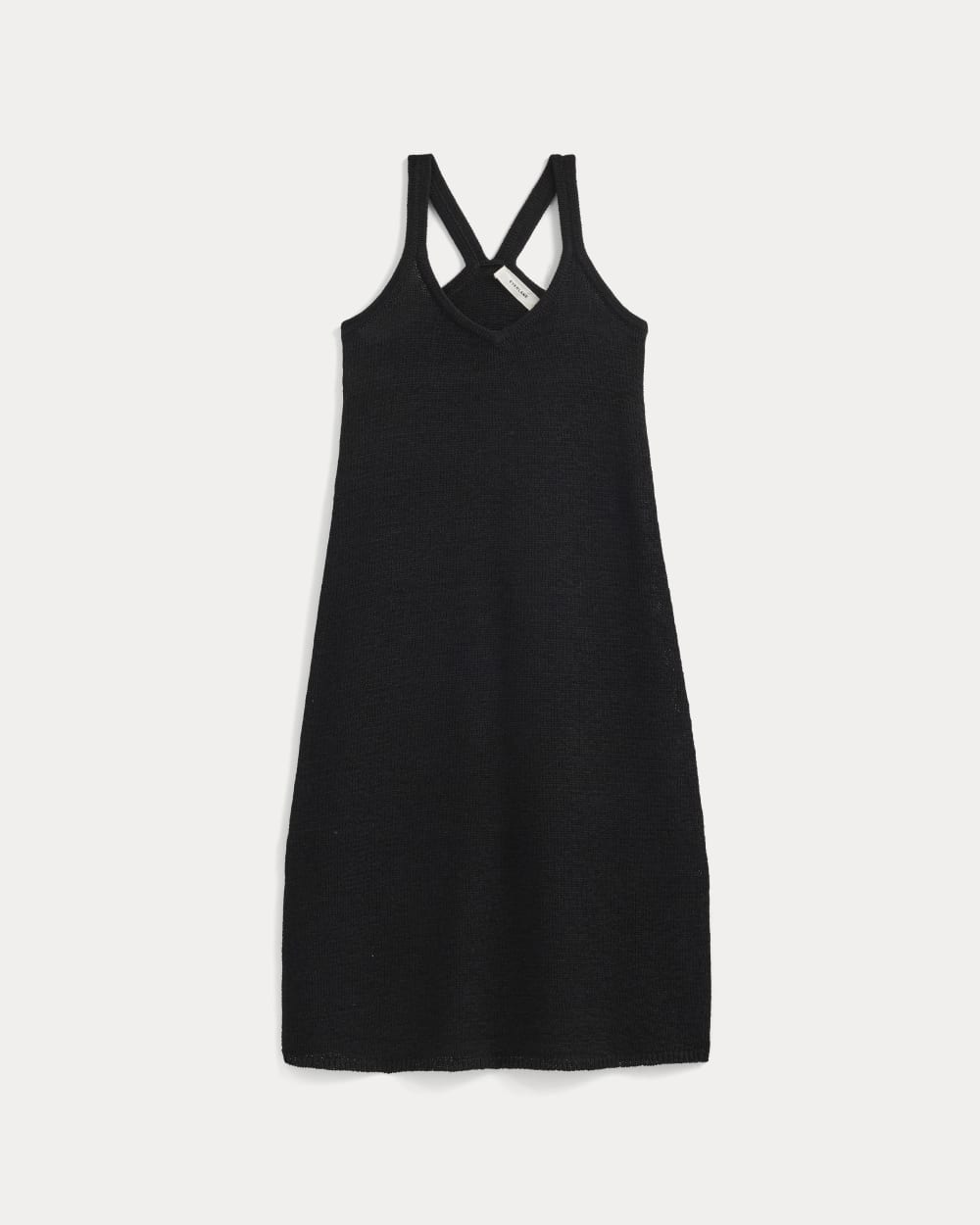 Sweater Racerback Midi Dress | Black