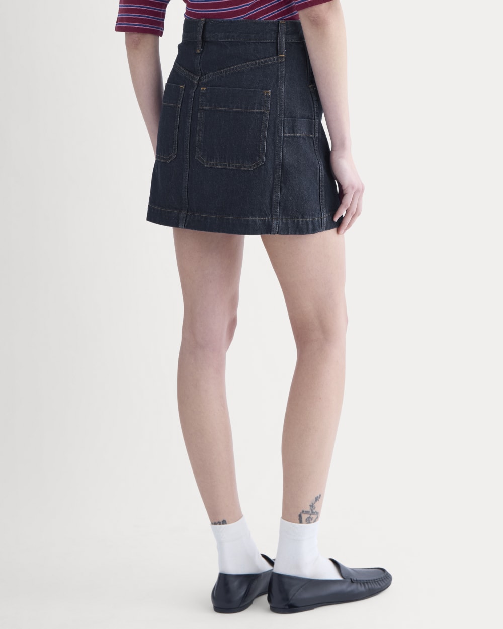 Denim Utility Mini Skirt | Tungsten Rinse