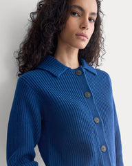 Shrunken Cardigan in Everyday Cotton | Estate Blue