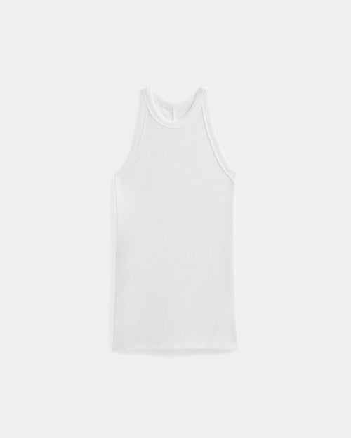 Luxe Rib Racerback Tank | White