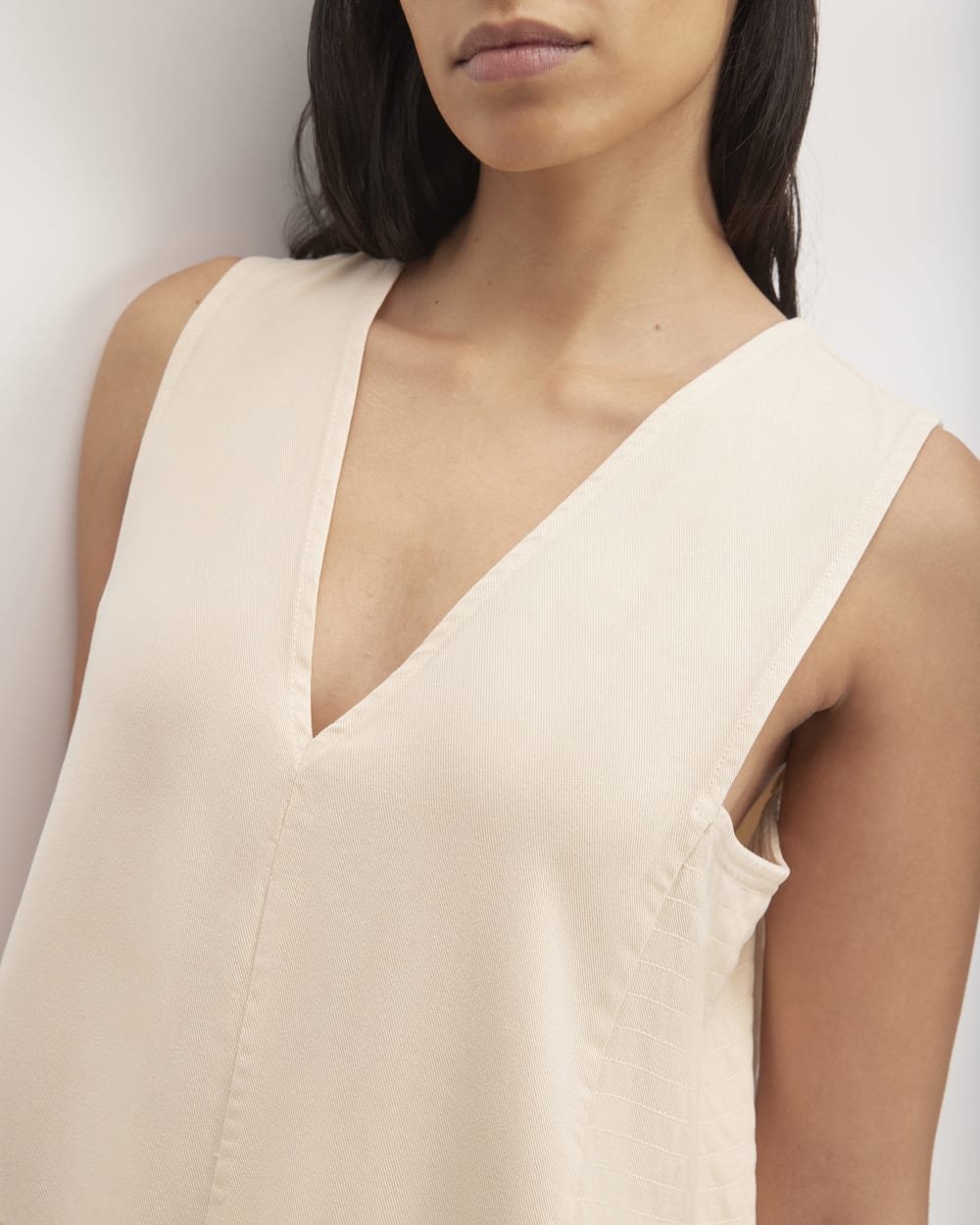 The TENCEL™ V-Neck Dress | Whisper Pink