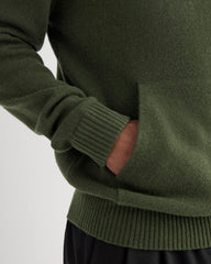 The Felted Merino Hoodie | Dark Forest