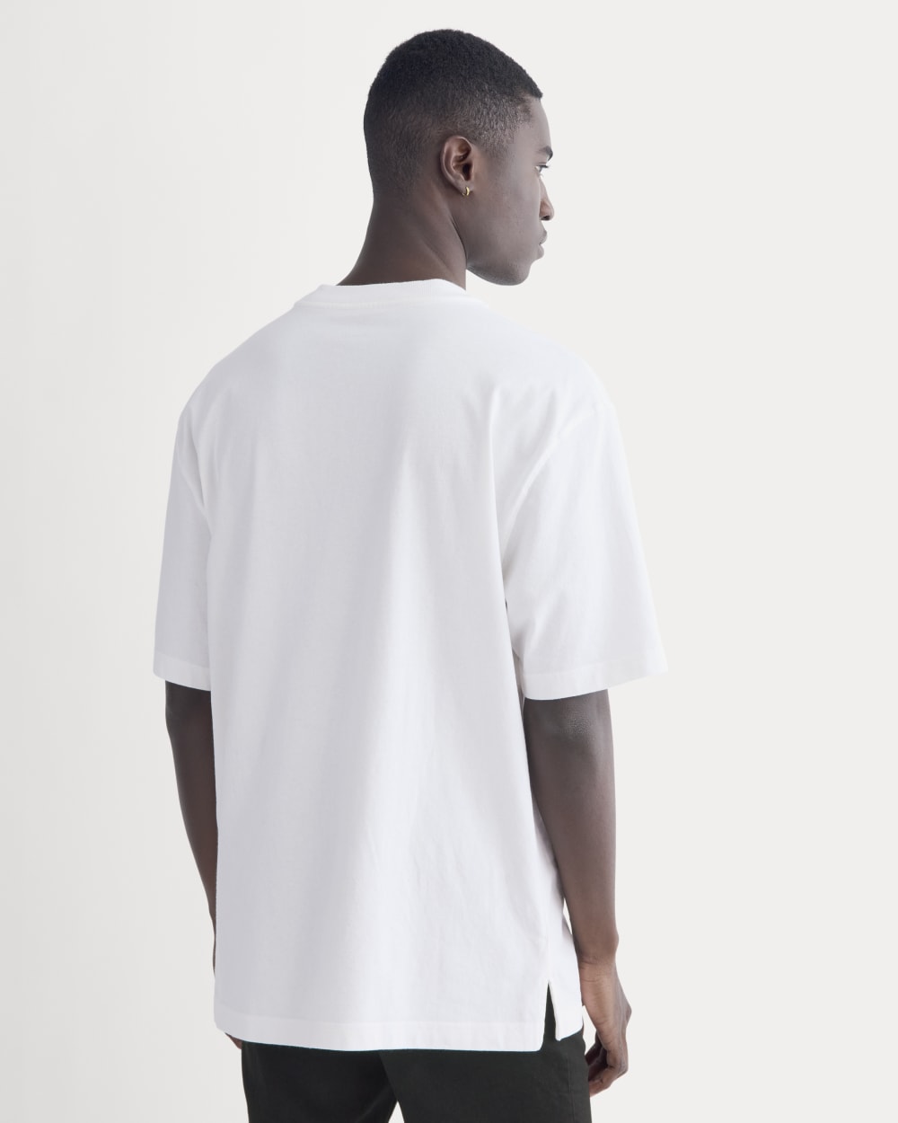Oversized Midweight Tee | White