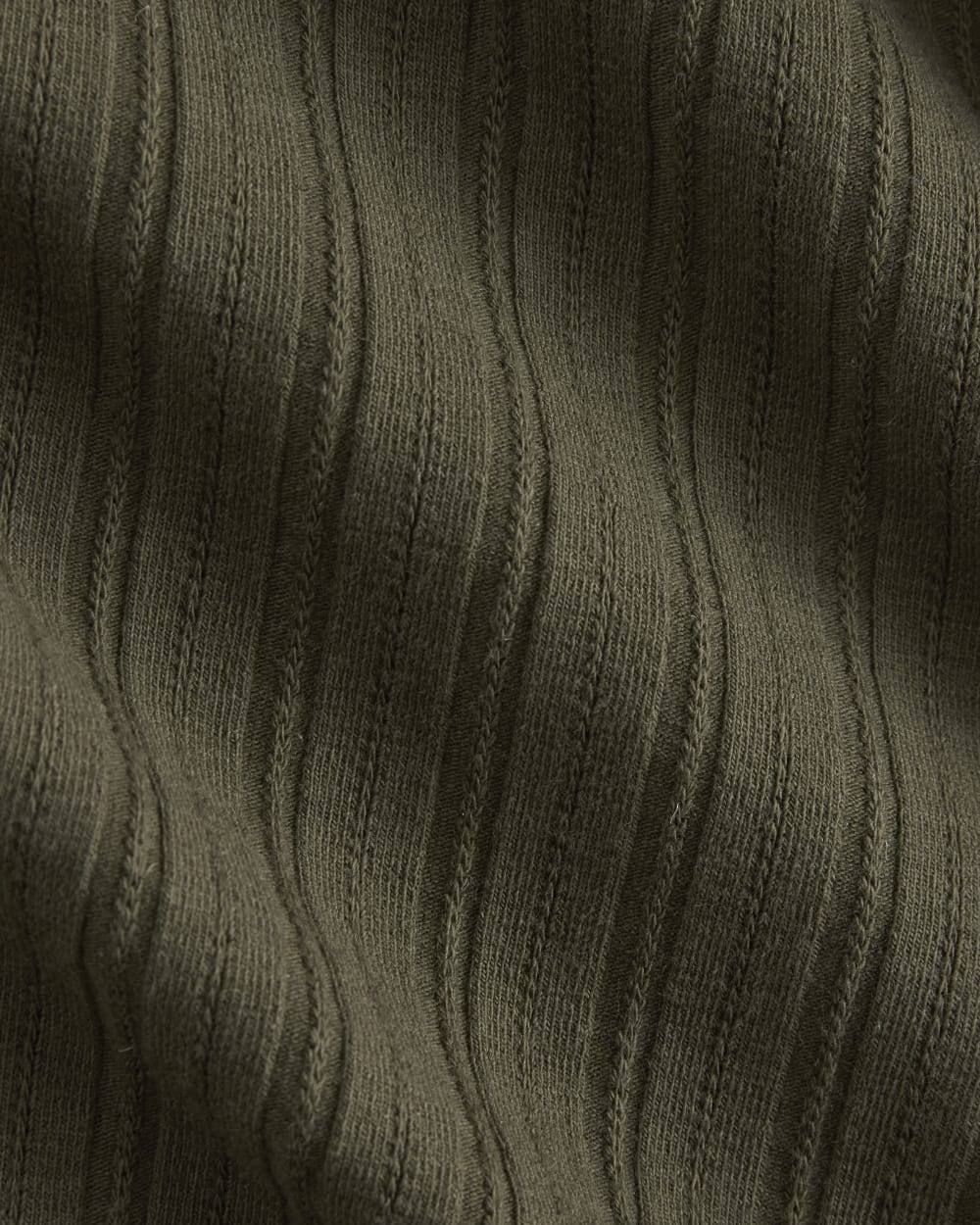 Cardigan in Pointelle | Olive Night