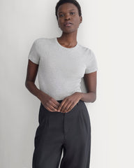 Tissue Short-Sleeve Crew | Heathered Grey