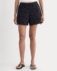 The Eyelet Pull-On Short | Black