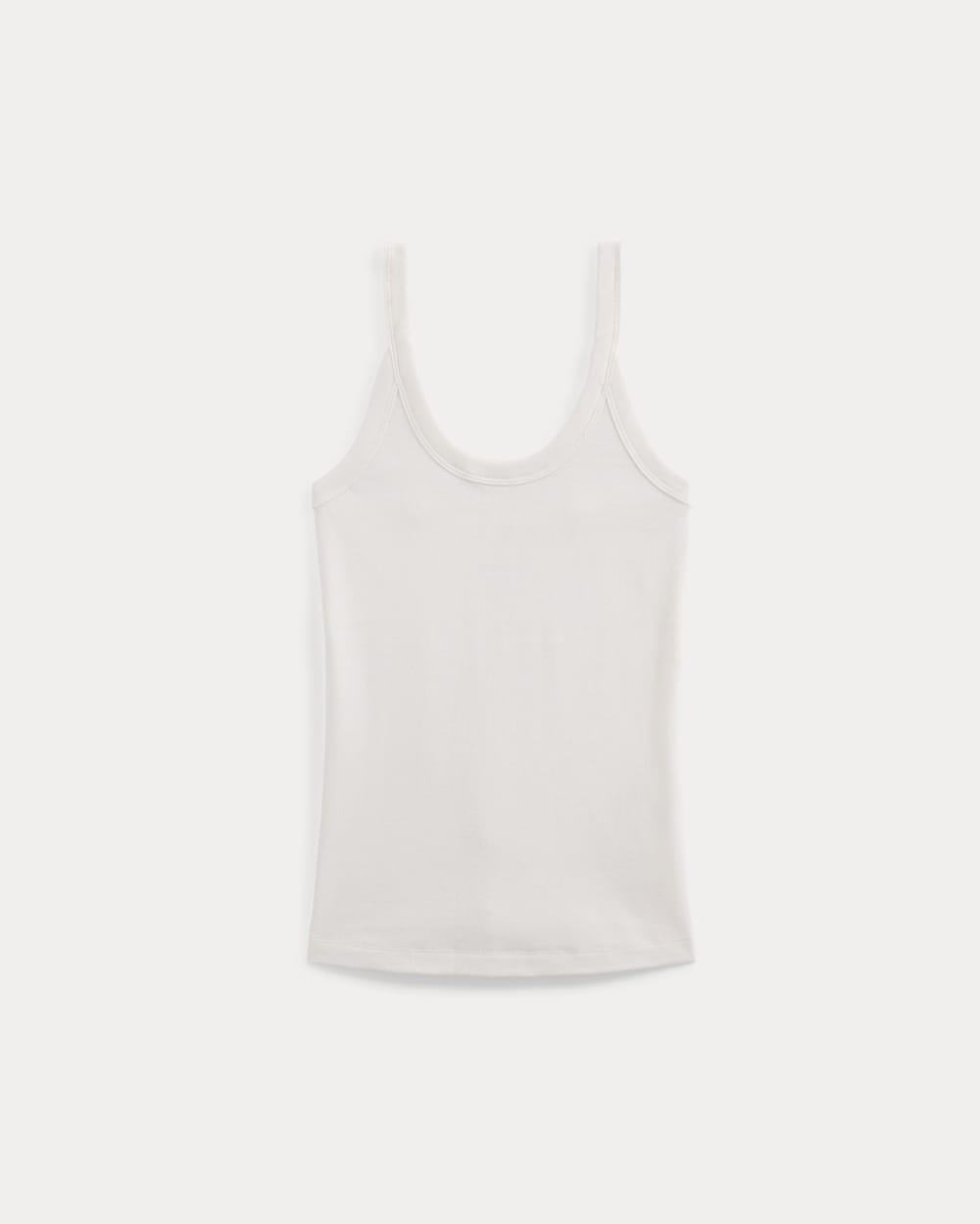 Soft Stretch U-Neck Tank | Bone