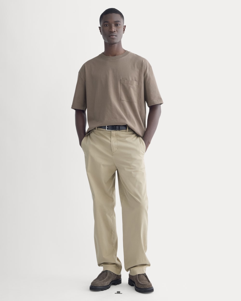 Oversized Midweight Tee | Deep Taupe