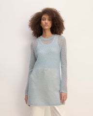 The Everlane x Marques' Almeida Alpaca Mesh Tunic | Mist