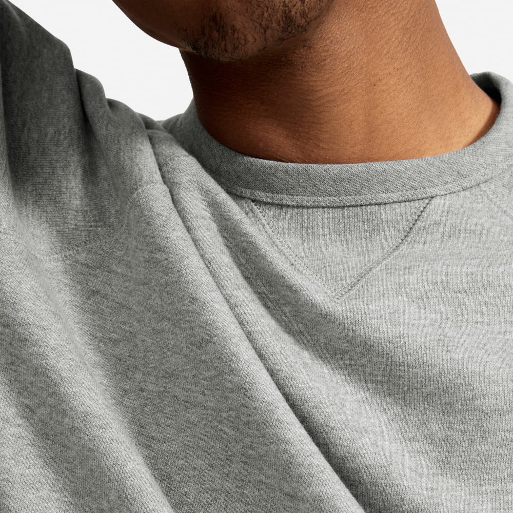 The Unisex French Terry Crew |  Heathered Grey