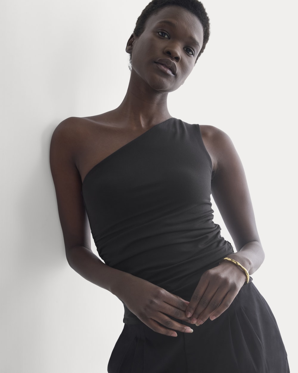 One-Shoulder Top | Black