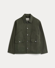 Relaxed Barn Jacket | Olive Night