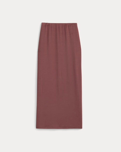 Maxi Skirt in Butterknit | Henna Red