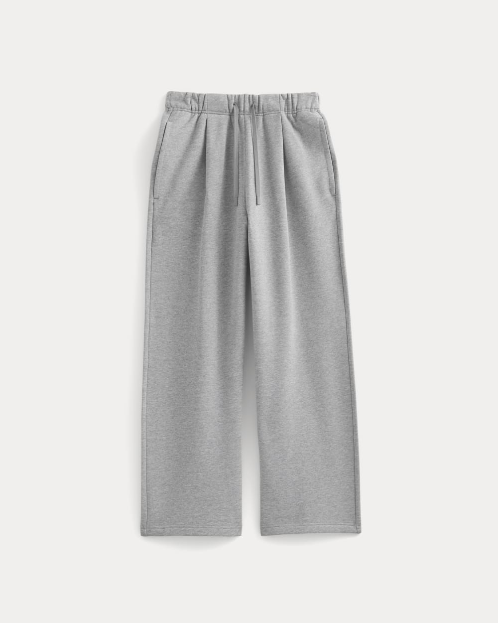 Luxe Fleece Pleated Sweatpant | Vintage Heather Grey