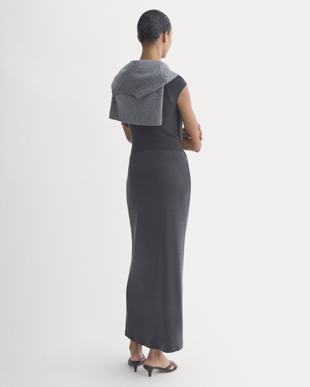 Maxi Skirt in Butterknit | Black